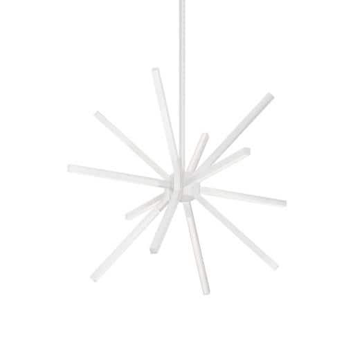 Sirius Minor Elegant 20" White Sputnik LED Chandelier