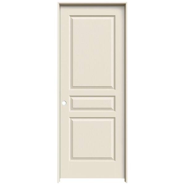JELD-WEN 32 in. x 80 in. Avalon Primed Right-Hand Textured Hollow Core Molded Composite Single Prehung Interior Door