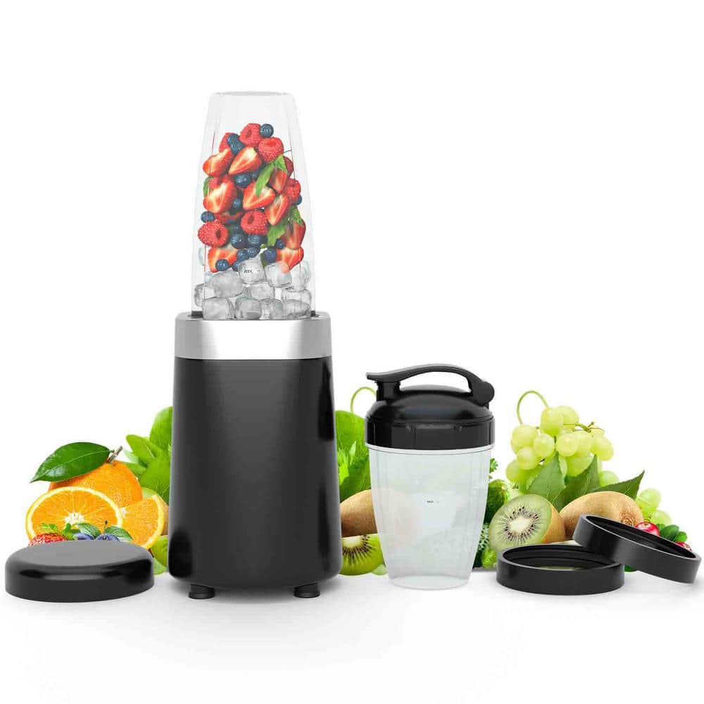 24 oz. Single Speed Portable Blender Smoothie Maker with 6-Blade Design