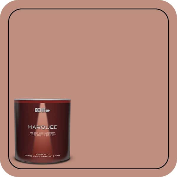 BEHR MARQUEE 1 qt. #200F-4 Foxen Matte Interior Paint & Primer