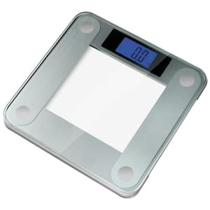 Precision II Digital Bathroom Scale with Widescreen Blue Backlit Xbright LCD and Step on Activation