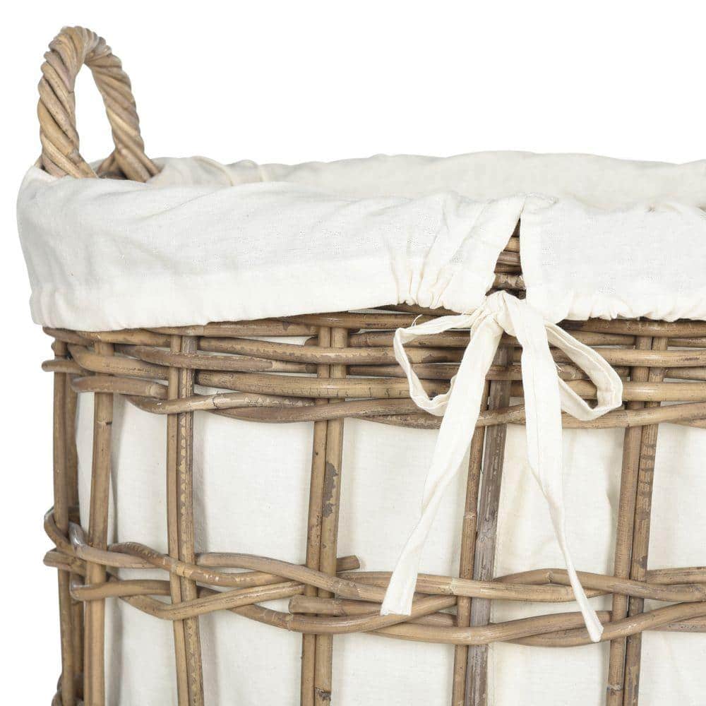 Adisa (Set Of 2) Laundry Basket - Grey - Safavieh