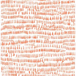 Runes Orange Brushstrokes Wallpaper