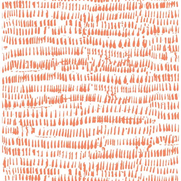 A-Street Prints Runes Orange Brushstrokes Wallpaper Sample