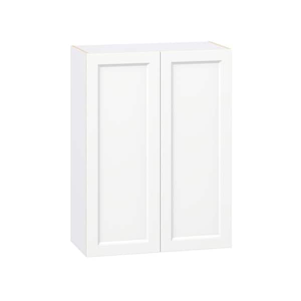 Laramie 30 in. W x 14 in. D x 40 in. H Assembled Wall Kitchen Cabinet in Painted Bright White