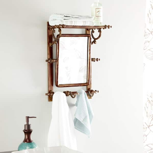 Silver Hexagon 3 Marble Shelves Marble Wall Shelf