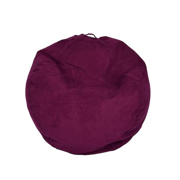 Unbranded Purple Microsuede Bean Bag