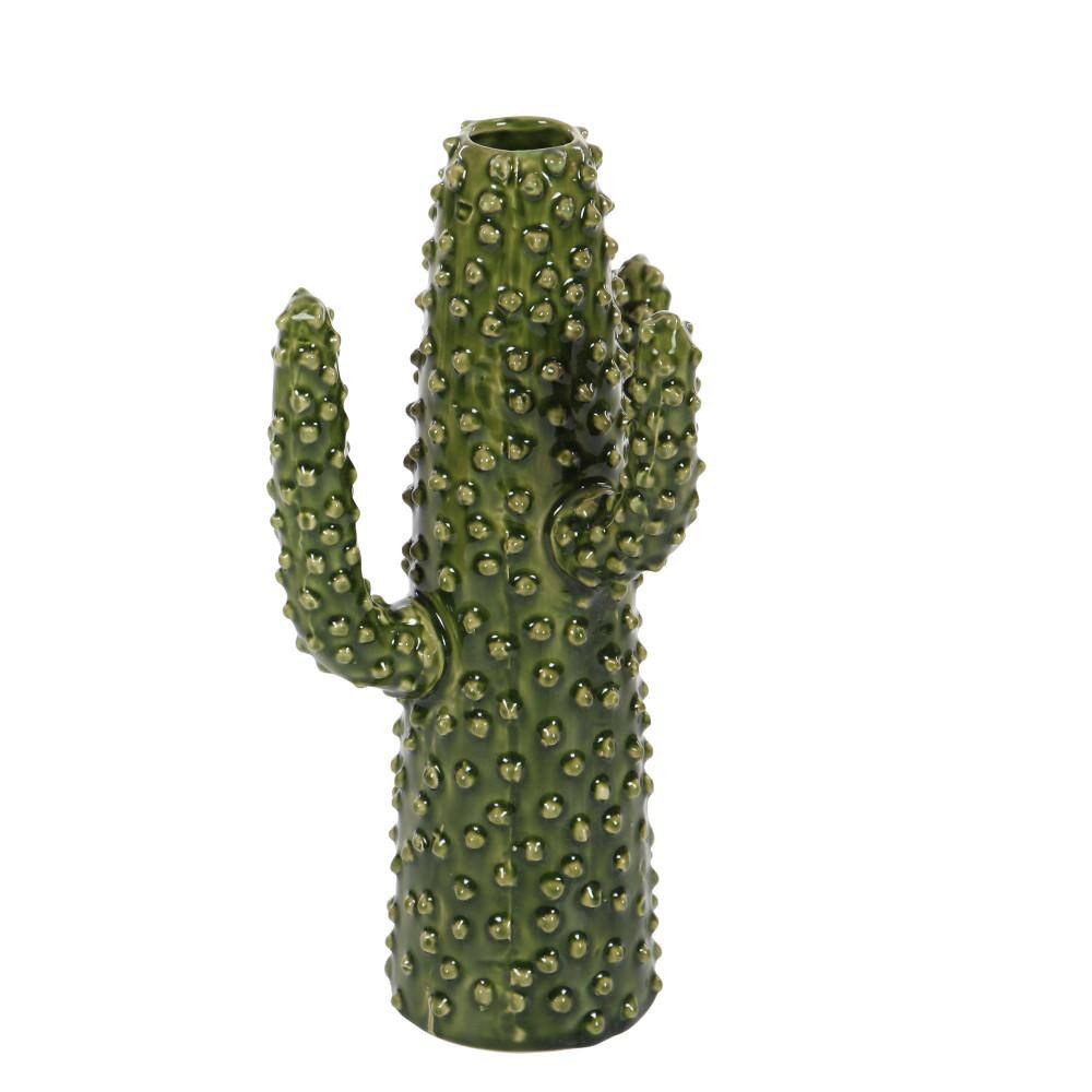 Green Ceramic Cactus Decorative Table Vase