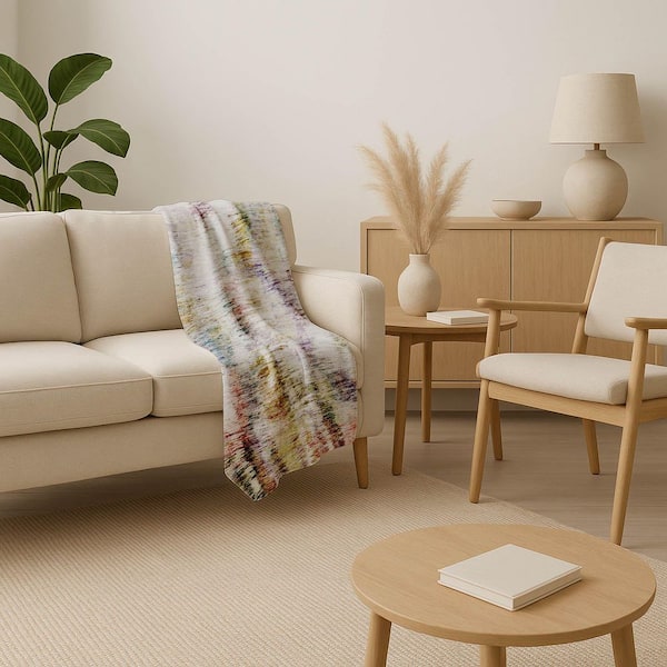 Premium Machine Washable ASB813 Plum 50 in. x 70 in. Sherpa Throw Blanket