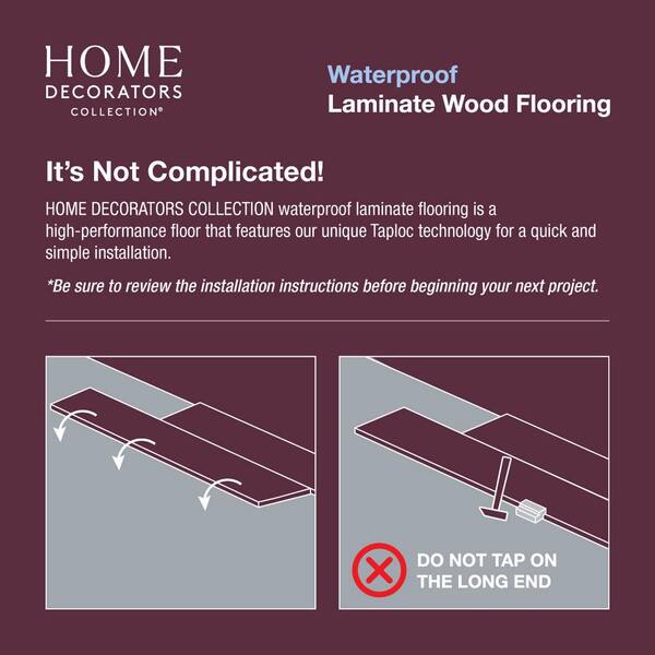 Home Decorators Collection Nobelford Oak 12 mm T x 7.6 in. W