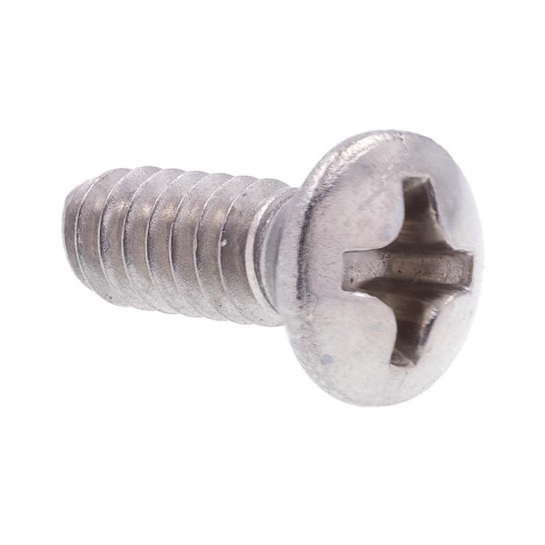 Prime-Line #6-32 x 3/8 in. Grade 18-8 Stainless Steel Phillips Drive Oval Head Machine Screws (25-Pack)
