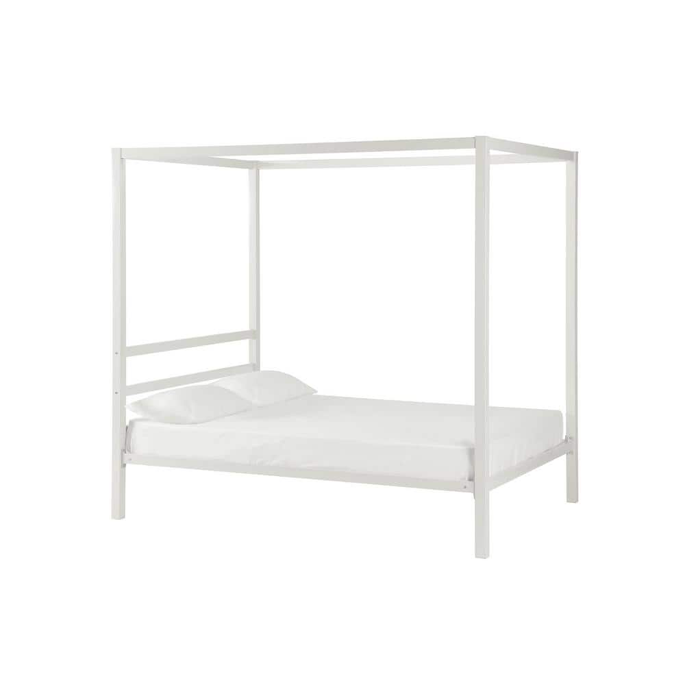 Details about   Beds Dhp Modern Metal Canopy Bed Full White Furniture Decor Holiday Gift New 