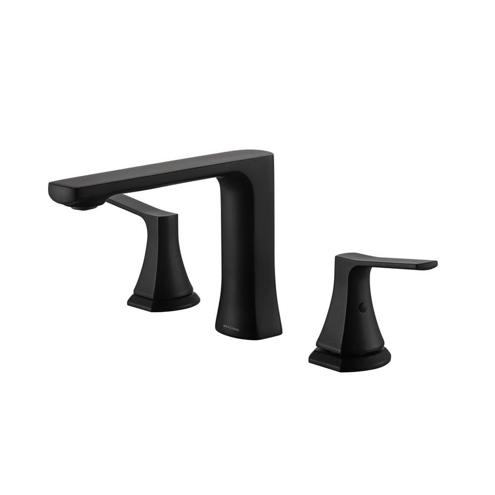Atlin 8 in. Widespread 2-Handle Bathroom Faucet in Black