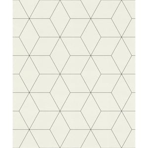 Lloyd Off-White Geometric Paper Strippable Wallpaper (Covers 56.4 sq. ft.)