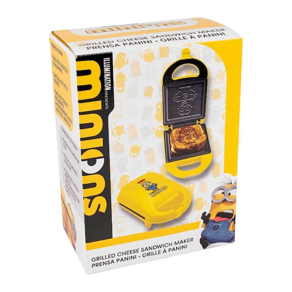 Uncanny Brands Minions Yellow 520-Watt Single Sandwich Maker PP2
