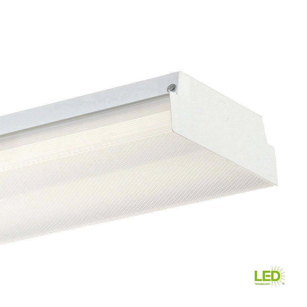 EnviroLite 4 ft. White LED Wraparound Ceiling Light WL0940DMD40 - The ...