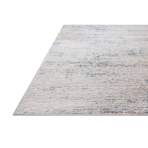 Townes 2 ft. 7 in. x 10 ft. Ivory / Sky Contemporary Runner Rug
