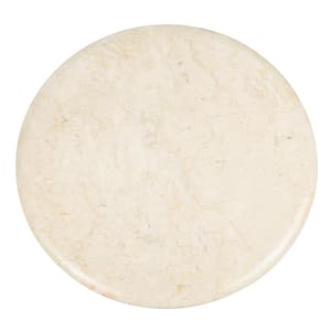 12 in. Natural Champagne Marble Round Cheese Board, Serving Board