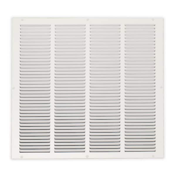 20 in. x 20 in. Steel Return Air Grille in White
