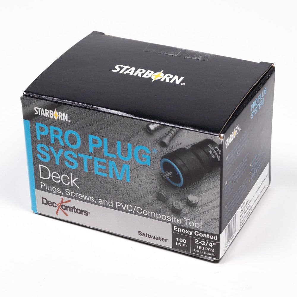 Venture #10 x 2-3/4 in. Star Trim Head Pro Plug System Composite Deck Screw Pack 100LF Saltwater Gray (150-pieces) price history on PriceWatchPro