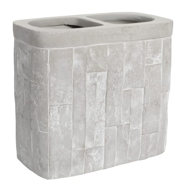 Sweet Home Collection Avalon Toothbrush Holder Bathroom Accessory (1 Piece)