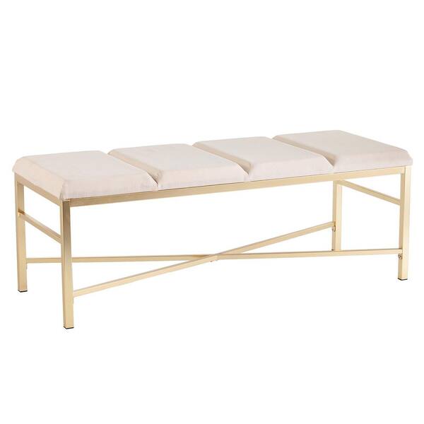 Southern Enterprises Kayleigh Gold Entryway/Dining Bench