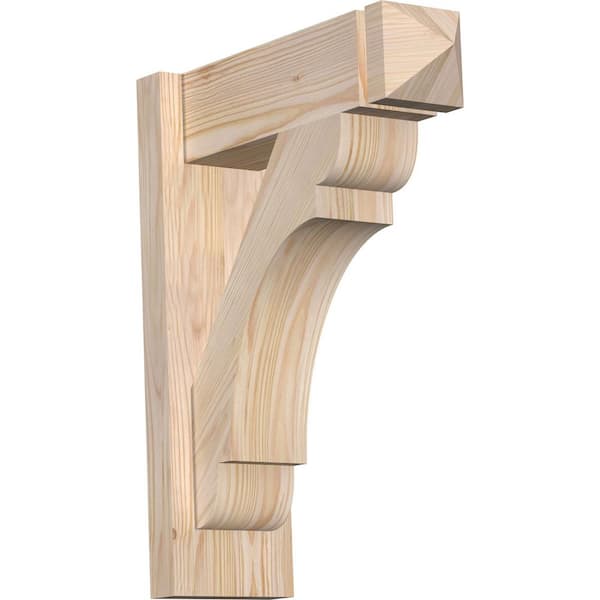 Ekena Millwork 6 in. x 20 in. x 16 in. Douglas Fir Olympic Arts and Crafts Smooth Outlooker