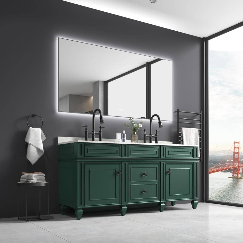 60x 36Inch LED Mirror Bathroom Vanity Mirror with Back Light, Wall Mount Anti-Fog Memory Large Adjustable Vanity Mirror price history on PriceWatchPro