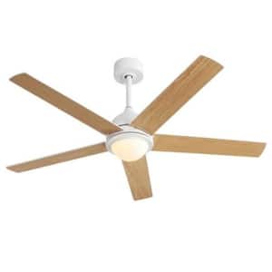4.3 ft. Indoor White Plywood 240-Volt 110 RPM Industrial Ceiling Fan with 3-Speed Wind and 5 Blades