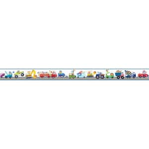 Riley Blue Honk Honk Highway Blue Wallpaper Border