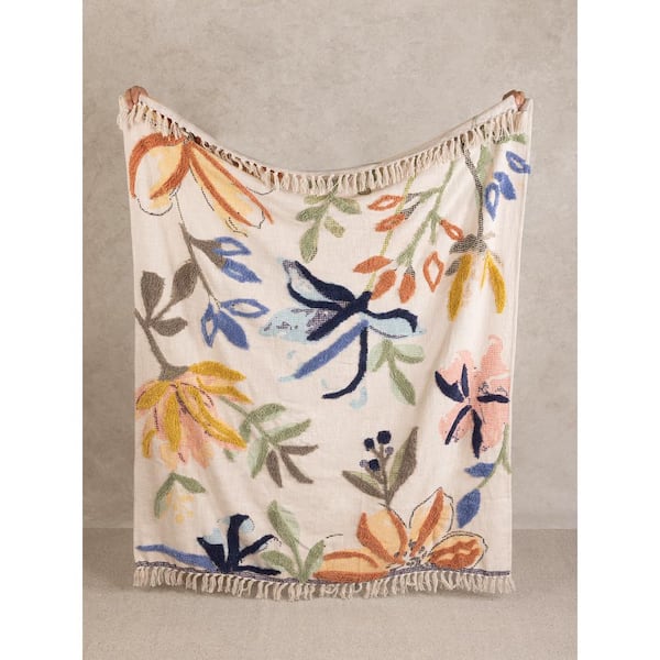 Zurich Multicolored Throw Blanket 50 in. x 60 in.