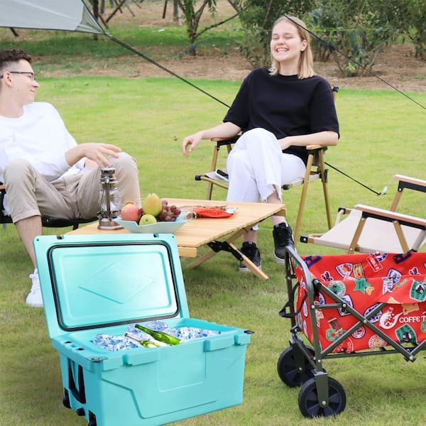 65 qt. Blue Outdoor Camping Picnic Fishing Portable Chest Cooler