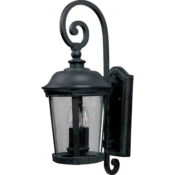 Maxim Lighting Dover DC 3-Light Bronze Outdoor Wall Lantern Sconce ...