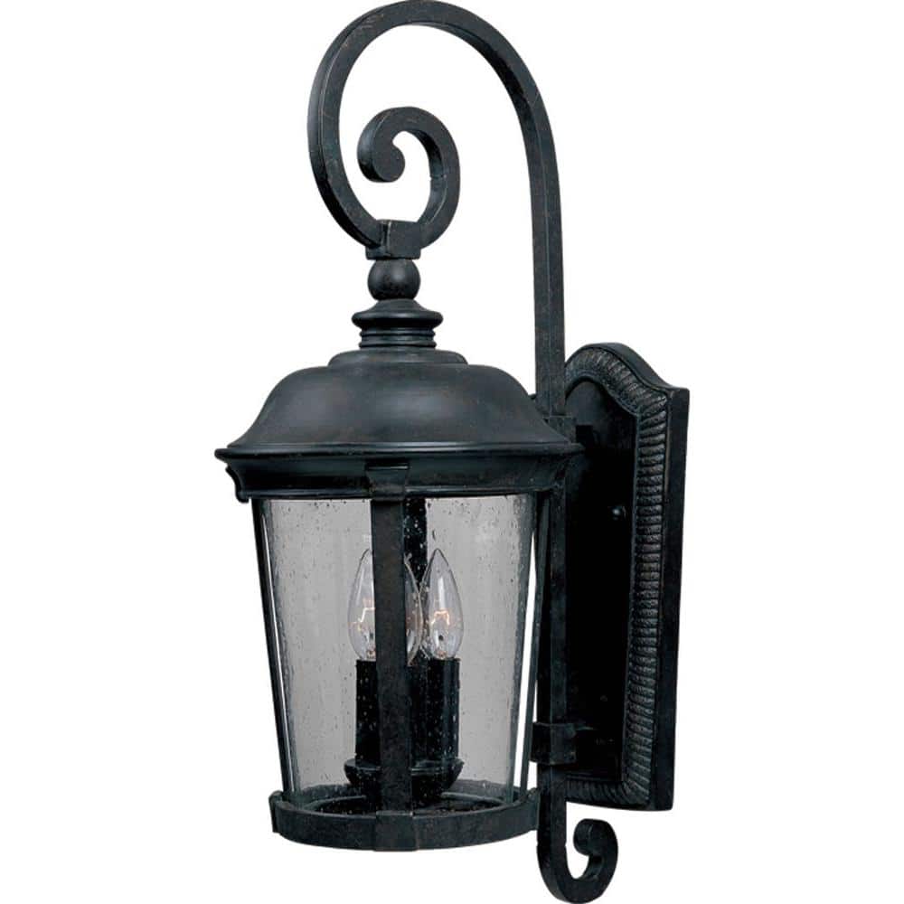 Dover DC 3-Light Bronze Outdoor Wall Lantern Sconce price history on PriceWatchPro