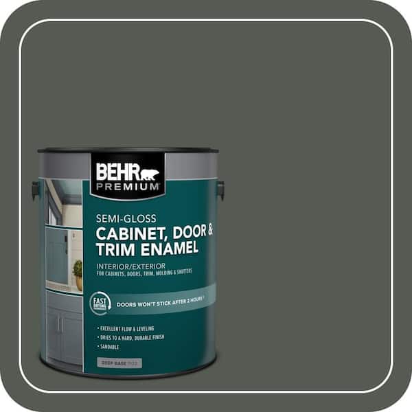 1 gal. #N410-7 North Woods Semi-Gloss Enamel Interior/Exterior Cabinet, Door & Trim Paint