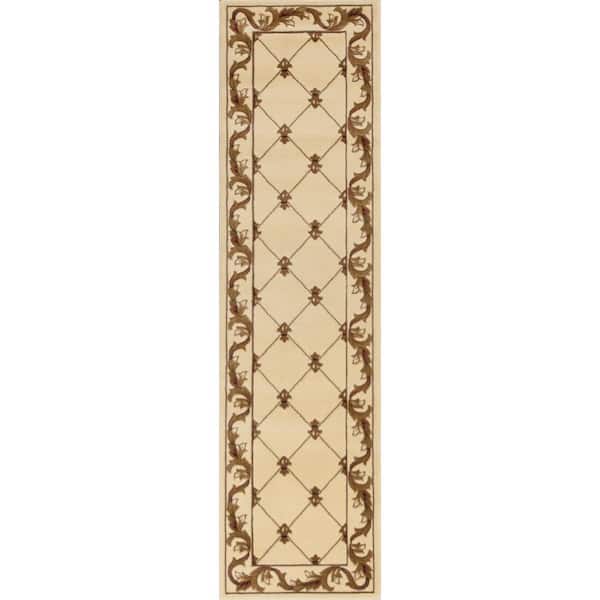 Victorian Ivory 2 ft. x 8 ft. Runner Rug