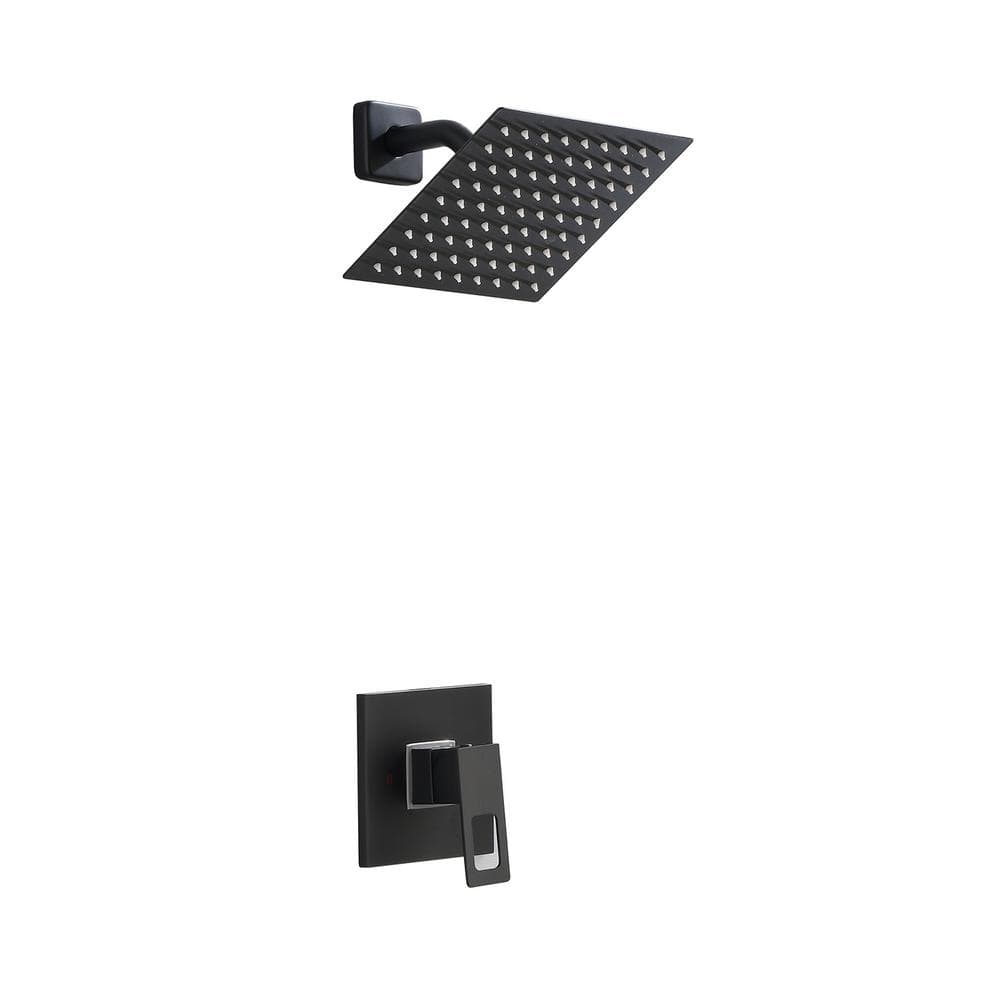 Single Handle 1-Spray 7.87in. Shower Faucet 1.5 GPM with High Pressure in. 