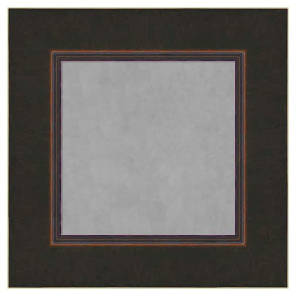 Amanti Art Milano Bronze 18 in. x 18 in Framed Magnetic Board