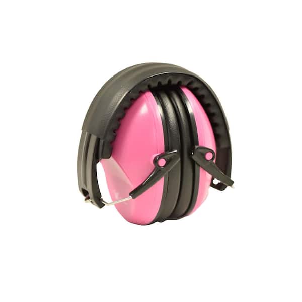 Round Pink Foldable Earmuff