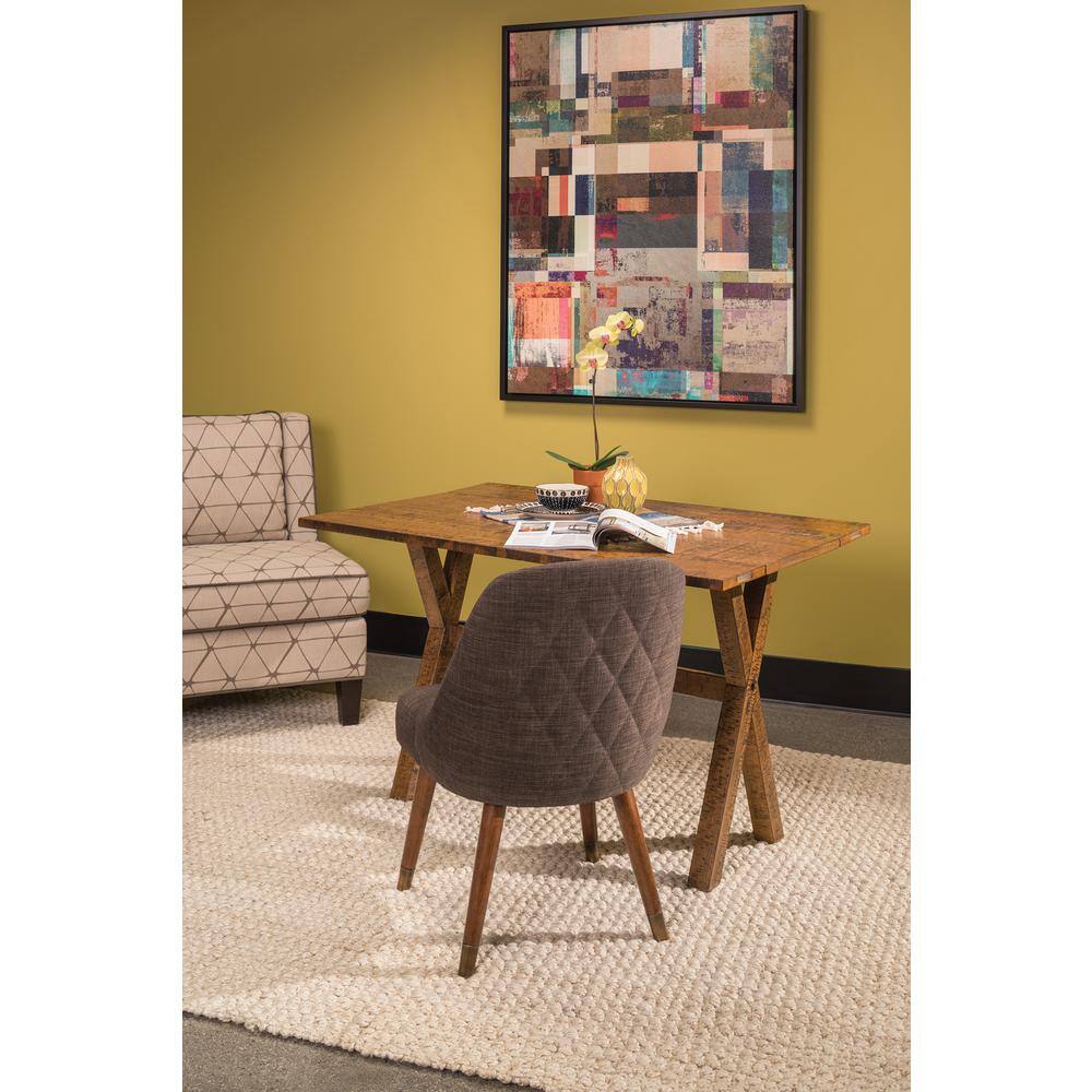 Farmhouse Rustic Reclaimed Wood Flip-Top Dining Table