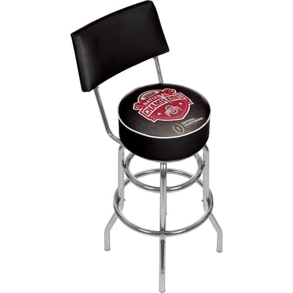 Trademark OSU National Champions 31 in. Chrome Padded Bar Stool