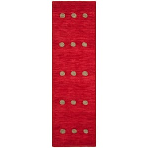 Himalaya Red 2 ft. x 8 ft. Geometric Runner Rug