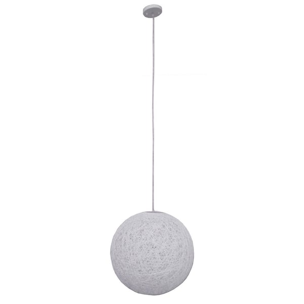 Filament Design 1-Light White Pendant