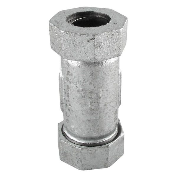 STZ 1 in. x 1 in. Galvanized Iron Compression x Compression Coupling