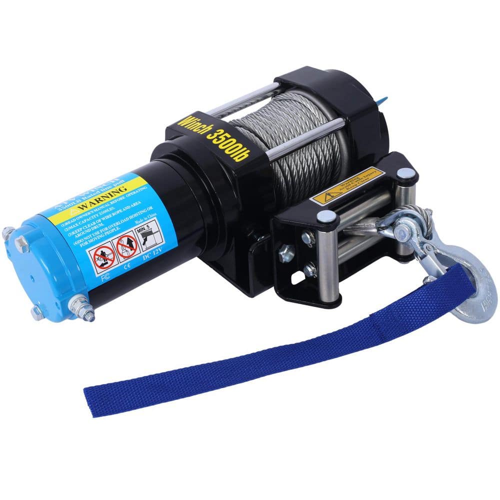 12V 3500LBS Black Steel ATV & UTV Electric Winch with Steel Cable, Wire and Wireless Remote Control, Roller Fairlead price history on PriceWatchPro