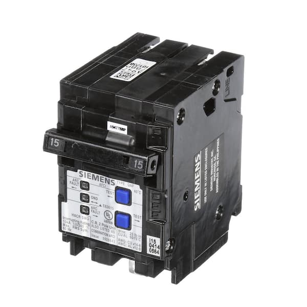 Siemens® QFG 15-Amp 1-Pole Dual Function (CAFCI/GFCI) Circuit Breaker at  Menards®