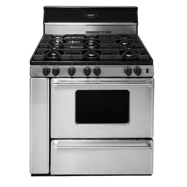Unbranded ProSeries 36 in. 3.91 cu. ft. Gas Range in Stainless Steel