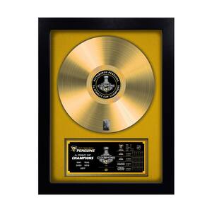 NHL Pittsburgh Penguins 2017 Stanley Cup Champion Gold Record