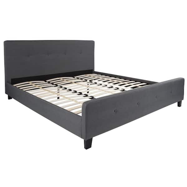 Carnegy Avenue Dark Grey King Platform Bed CGA-HG-228480-DA-HD - The ...