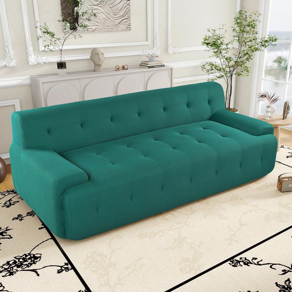 Harper & Bright Designs 86.2 in. 3-Seat Polyester Mesh